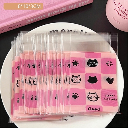 Cute Cartoon Self-adhesive Bag for Baking Sweets Packing Bags PW-WG8D9F1-02-1