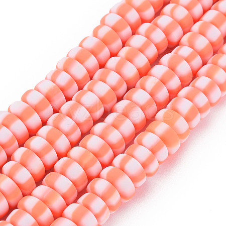 Handmade Polymer Clay Beads Strands X-CLAY-N008-042F-1