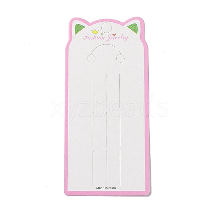 Rectangle Hair Clips Display Cards with Cat Ear CDIS-P007-Q01-1