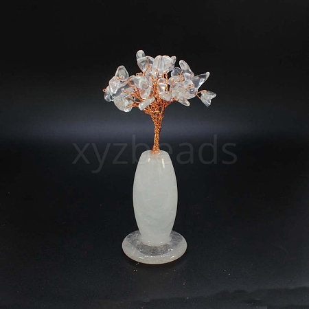 Natural Quartz Crystal Vase Gravel Fortune Tree Mini Home Creative Office Decoration Crafts Small Ornaments PW-WG4D1F4-03-1