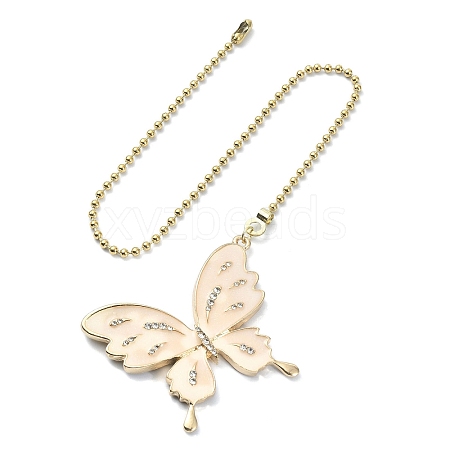 Butterfly Alloy Rhinestone Ceiling Fan Pull Chain Extenders FIND-JF00115-04-1