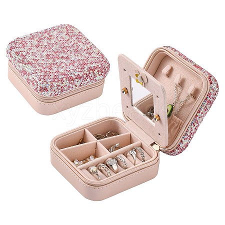 Imitation Leather Jewelry Box LBOX-G002-A02-1