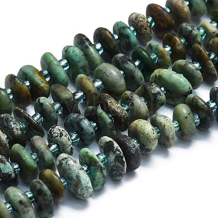 Natural African Turquoise(Jasper) Beads Strands G-K245-H14-03-1