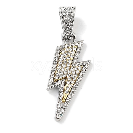 Alloy Rhinestone Pendants ALRI-S001-04-1