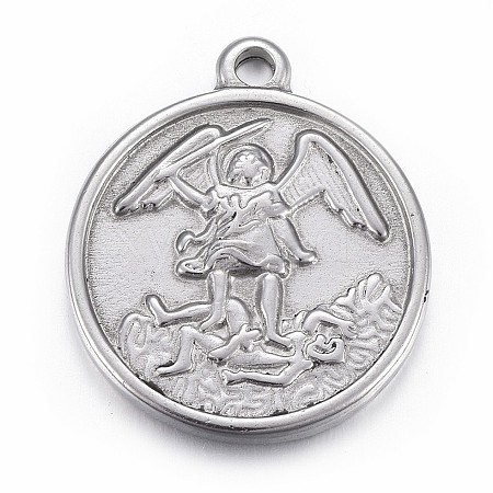 Non-Tarnish 304 Stainless Steel Pendants STAS-P218-09-1