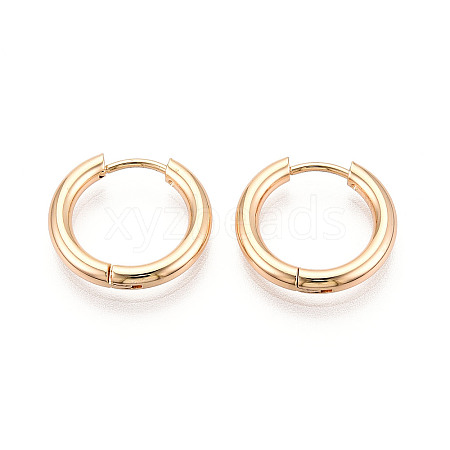 304 Stainless Steel Hoop Earrings EJEW-T048-24A-G-1