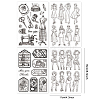 Globleland 4 Sheets 4 Styles PVC Plastic Clear Stamps DIY-GL0004-49C-6