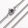 304 Stainless Steel Necklaces NJEW-F201-11P-2