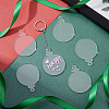 Transparent Acrylic Disc Pendants TACR-NB0001-07A-5