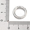 Brass Micro Pave Clear Cubic Zirconia Spring Gate Rings X-KK-M293-54P-3