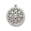 Alloy Rhinestone Pendants ALRI-C007-19P-2