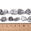 Electroplate Raw Rough Natural Amethyst Beads Strands G-Q610-06E-5