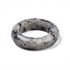 Natural Dalmatian Jasper Plain Band Ring G-N0326-99D-3