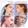 DIY Glass Flower Drop Earring Making Kit DIY-SC0018-36-12
