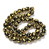 Handmade Silver/Gold Foil Lampwork Beads Strands LAMP-L079-07D-2