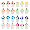 32Pcs 8 Colors Luminous Transparent Resin Pendants FIND-TA0002-48-2