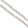2.5MM 304 Stainless Steel Cable Chain Slider Bracelet Makings AJEW-JB01521-3
