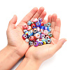 Acrylic & Resin & Polymer Clay Rhinestone European Beads FPDL-S015-04D-3