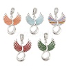 Brass Enamel Pendantss KK-CBAAB9C-05P-1