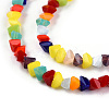 Opaque Solid Color Glass Beads Strands X-GLAA-N052-01-A11-3