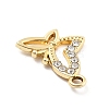 Alloy Rhinestone Pendants FIND-U026-25B-G-2