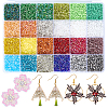 24 Styles Two Cut Glass Seed Beads SEED-SP0001-04-1