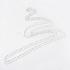 Iron Rolo Chains Necklace Making X-MAK-R015-45cm-S-2
