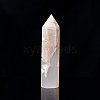 Natural Cherry Blossom Agate Pointed Prism Bar Home Display Decoration G-PW0007-101F-1