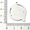 Non-Tarnish 201 Stainless Steel Pendants LS-STAS-R118-13P-3