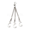 Tibetan Style Alloy Curb Chain Tassel Big Pendants FIND-I025-01C-1