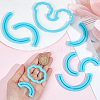 SUNNYCLUE 1 Set Plastic Rainbow & Cloud Clay Cutter Set DIY-SC0021-34-3