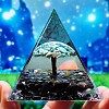 Orgonite Pyramid with Tree Resin Energy Generators PW-WG52F5B-16-1