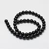 Natural Black Onyx Beads Strands G-N0309-23-8mm-2