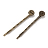 Antique Bronze Iron Hair Bobby Pin Findings X-PHAR-Q017-2-2