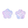 Transparent Spray Painted Glass Beads GLAA-N035-029-G02-2