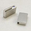 Rectangle 304 Stainless Steel Magnetic Clasps X-STAS-C007-6-3