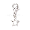 10Pcs Alloy Star Shoe Charms HJEW-JM02876-4