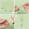 8pcs 2 Colors Brass Micro Pave Cubic Zirconia Donut Bails KK-HS0001-03-4