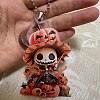 Halloween Skull & Pumpkin Acrylic Pendant Decorations PW-WG095CF-01-5