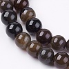 Natural Agate Beads Strand X-G-L083-8mm-06-3