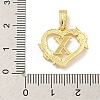 Heart Brass Pendants KK-I714-04G-X-3