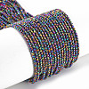Electroplated Glass Beads Strands X-EGLA-S174-23D-03-5