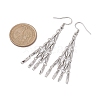 Non-Tarnish 304 Stainless Steel Link Bar Dangle Earrings EJEW-JE05965-02-3