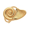 Snail 304 Stainless Steel Open Cuff Rings for Women RJEW-Q007-03G-4