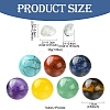 Natural & Synthetic Gemstone Healing Round Ornaments AJEW-FS0001-13B-4