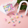 Beadthoven 48 Pcs 12 Styles Plastic Pendants KY-BT0001-03-13