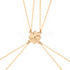 Alloy Magnetic Clover Split Pendant Friendship Necklaces FS-WGB14F7-02-3
