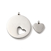 Non-Tarnish 304 Stainless Steel Pendants STAS-M311-03P-2