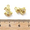 Brass Micro Pave Cubic Zirconia Pendants KK-U049-04G-07-3