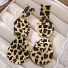 Alloy acrylic Dangle Stud Earrings EJEW-M075-01G-02-4